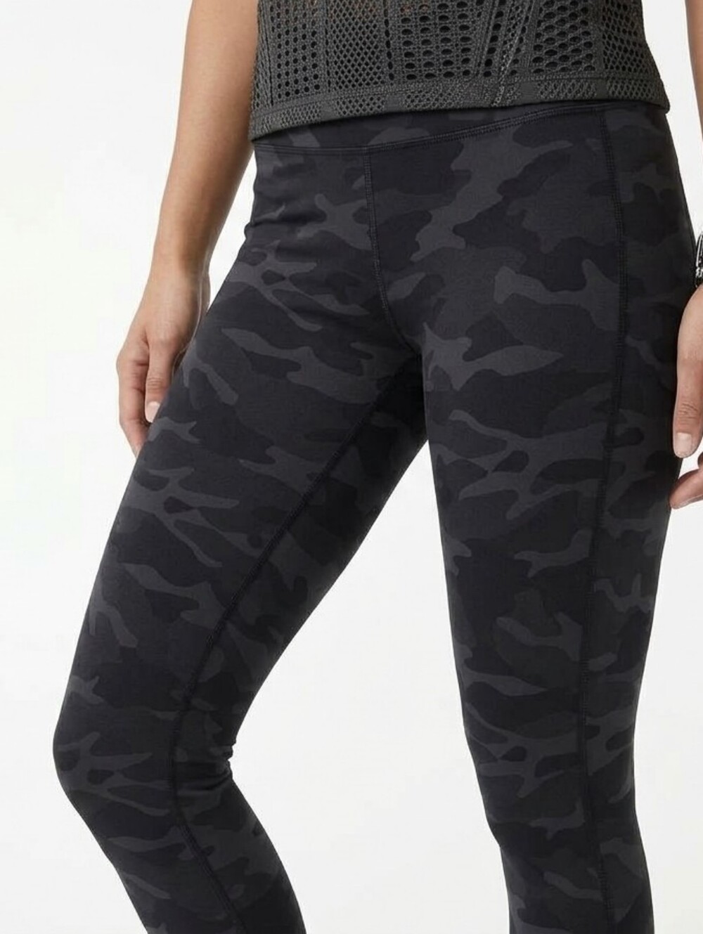 Black Camouflage Leggings - Women's Active Leggings